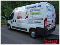 Eurotrip support van, driven by Graham, arrived with the other UK group.
