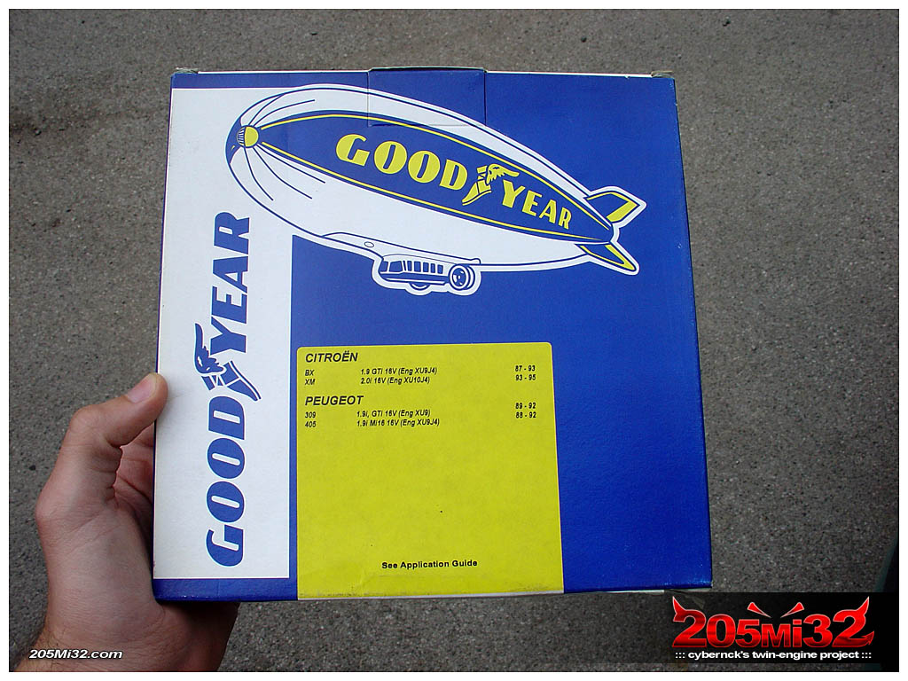 GoodYear timing belt - it was easy to find and available, while our usual choice Gates wasn't.