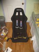 Sparco seat and harness