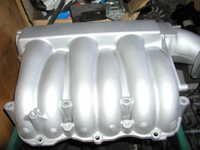 inlet manifold welded (closed LPG injector holes) and sandblasted