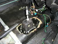 gearlever system modified to fit...no modifications were done to the chassis to allow this