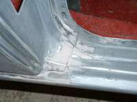 A skim of filler was used to smooth things out after the welding.