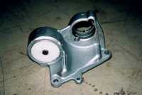 Lower engine mount, made from delrin