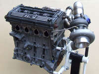 Turbo and manifold on engine