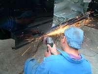 welding and grinding...